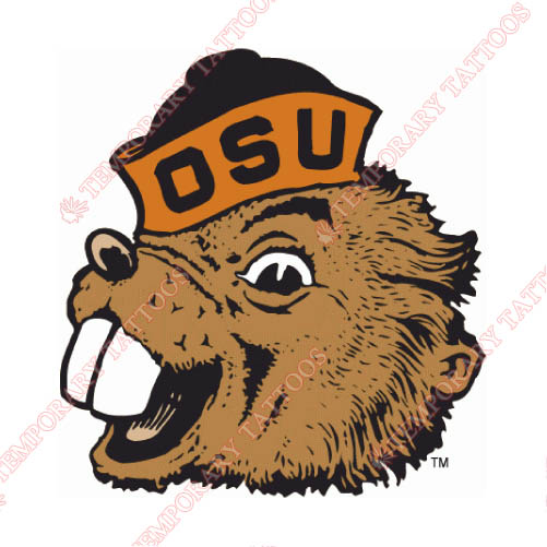 Oregon State Beavers Customize Temporary Tattoos Stickers NO.5815